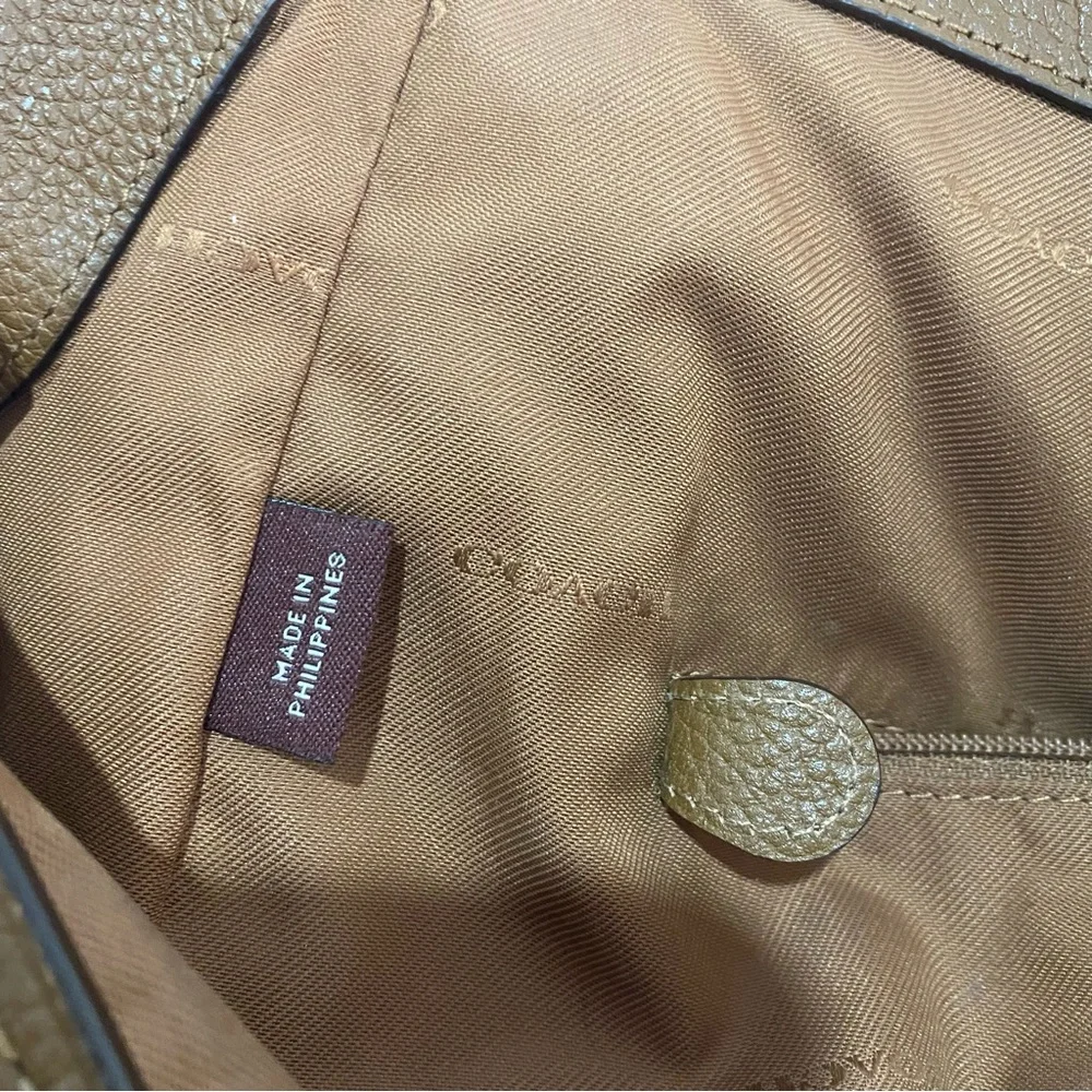 Coach Eddie shoulder bag purse slouch pepplestone - Picture 12 of 14